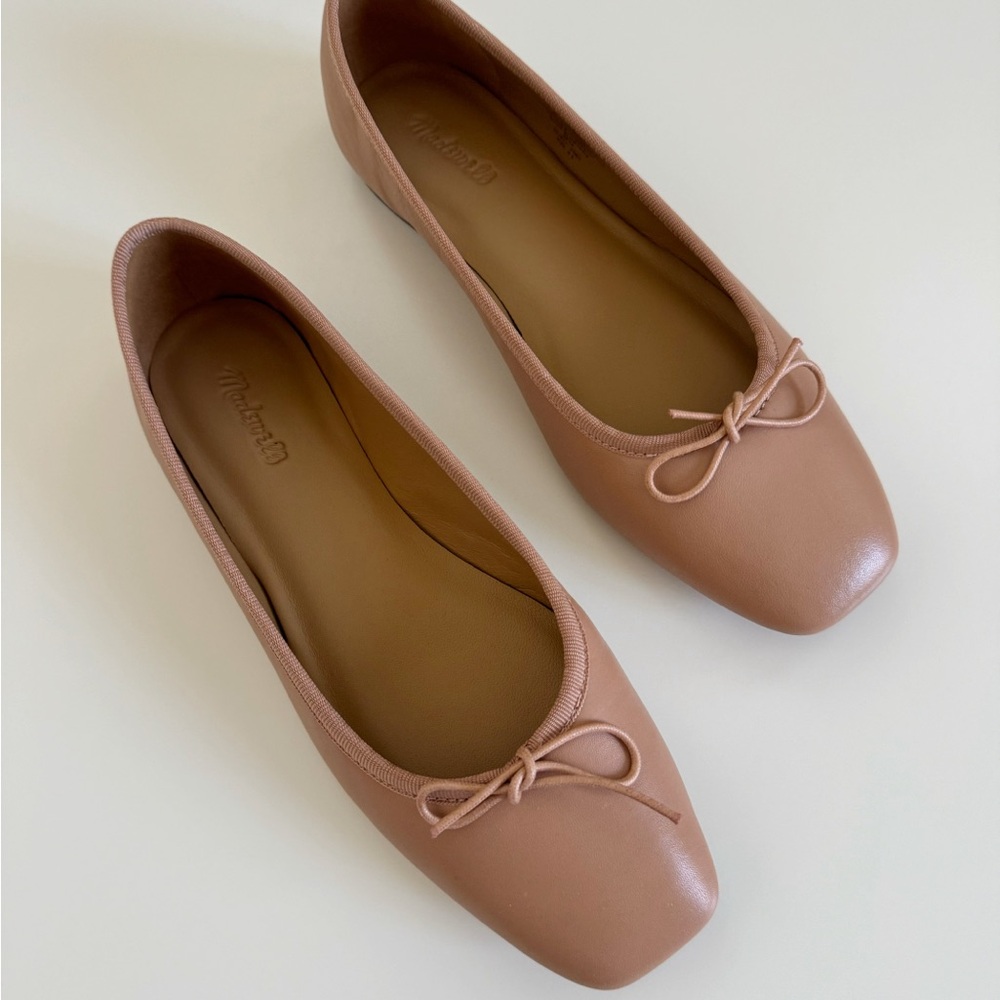 NWT Madewell The Anelise Ballet Flat, Warm Sand - Picture 5 of 12